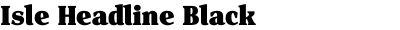 Isle Headline Black